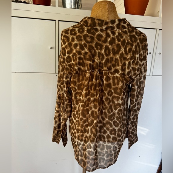 Free People Leopard Print Blouse - Picture 3 of 3